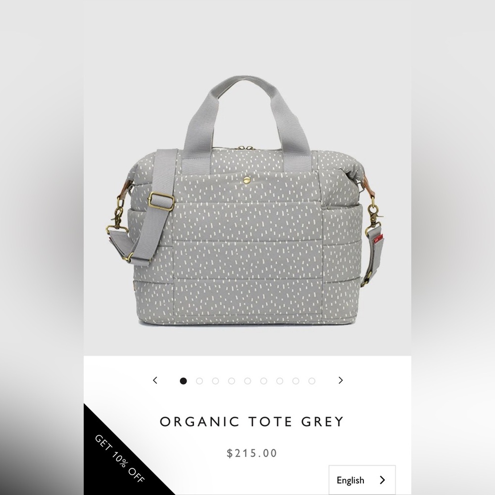 ORGANIC TOTE GREY - Storksak